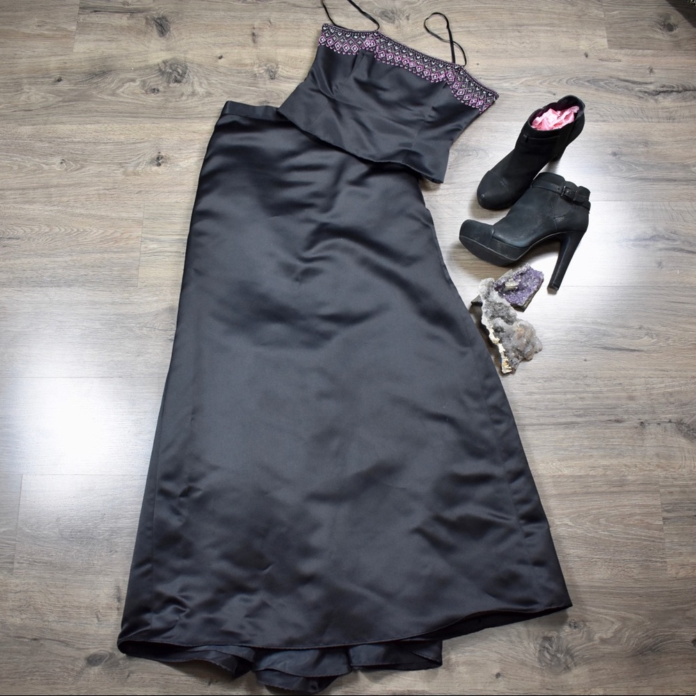 Pinky & Me crop top skirt two piece